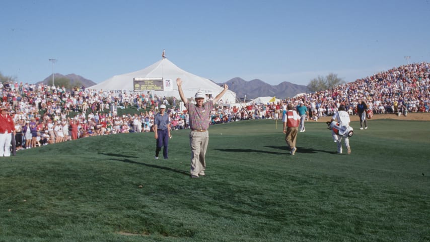 Mark Calcavecchia at the 1992 Phoenix Open. (Sam Greenwood/PGA TOUR Archive)