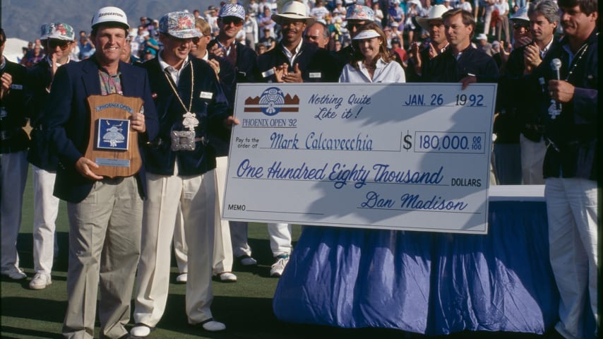 Mark Calcavecchia at the 1992 Phoenix Open. (Sam Greenwood/PGA TOUR Archive)