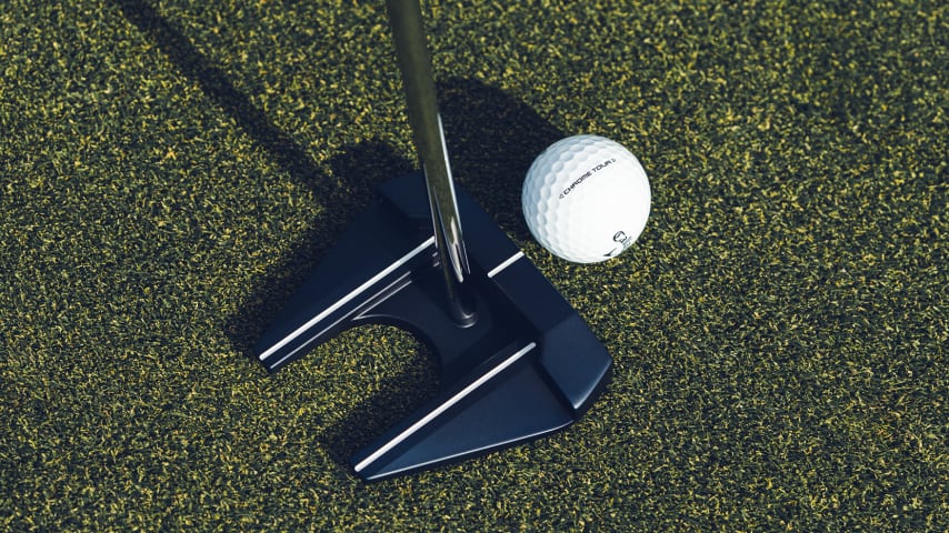 The broomstick design features the Ai-One No.7 head with a center shaft modification. (Credit Odyssey Golf)