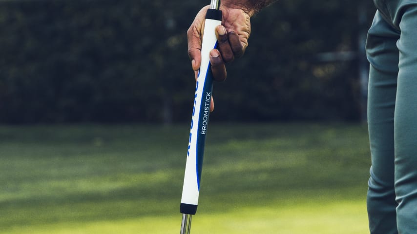The Odyssey Ai-One is available in a broomstick model. (Credit Odyssey Golf)