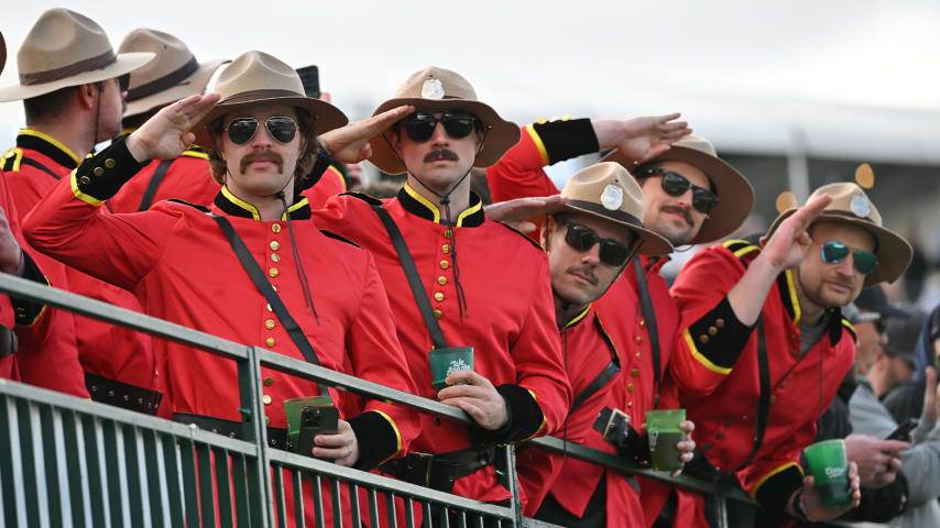 Fans on the 16th hole at TPC Scottsdale at the WM Phoenix Open. (Ben Jared/PGA TOUR)