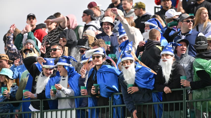 Fans on the 16th hole at TPC Scottsdale at the WM Phoenix Open. (Ben Jared/PGA TOUR)