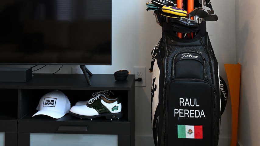 Behind the scenes at Raul Pereda's home in Saint Augustine, Florida. (Jennifer Perez/PGA TOUR)