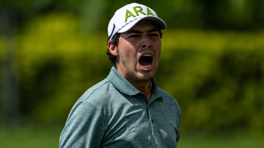 Santiago De la Fuente after winning the Latin America Amateur champion. (Courtesy de la Fuente)