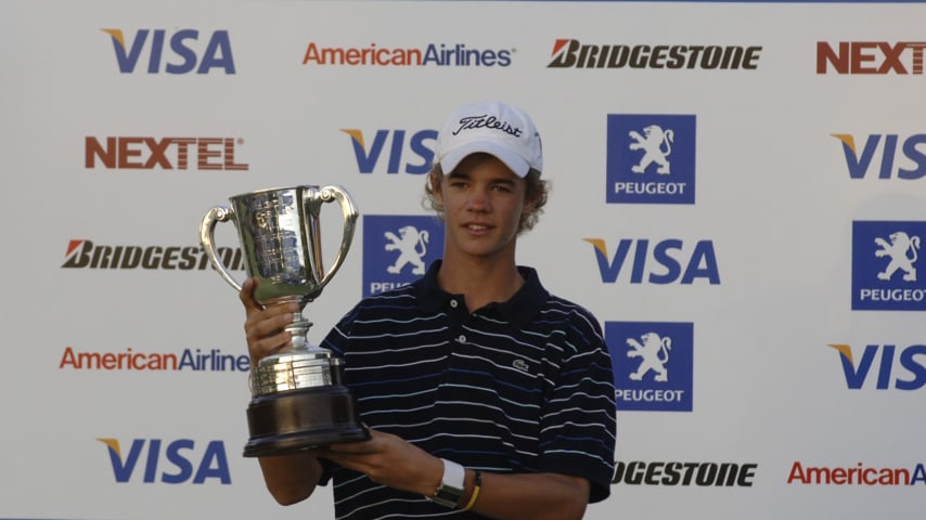 Jorge Fernández Valdés finished T8 at the 2011 Visa Argentina Open as an amateur. (Courtesy Argentine Golf Association)