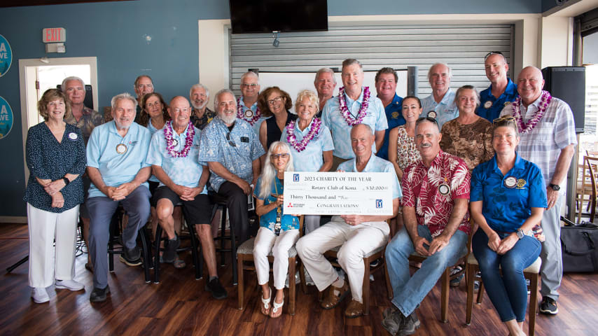 Members of the Rotary Club of Kona. (Credit Ilana Maxwell)