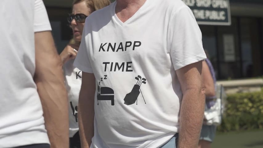 A "Knapp Time" T-shirt at the Cognizant Classic in The Palm Beaches. (PGA TOUR)