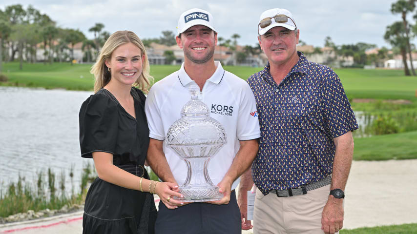 Austin Eckroat quiets Monday pressure, wins maiden TOUR title at Cognizant Classic