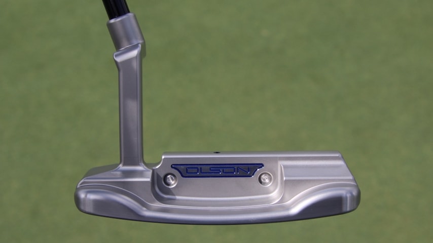 Collin Morikawa’s new Logan Olson blade prototype putter. (GolfWRX)