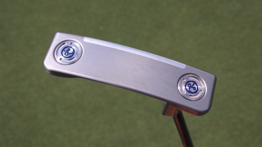 Collin Morikawa’s new Logan Olson blade prototype putter. (GolfWRX)