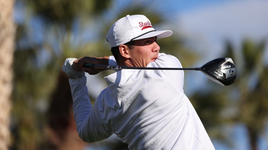 Stanford's Michael Thorbjornsen is No. 1 in the PGA TOUR University Ranking following his one-shot victory at the Cabo Collegiate. (Courtesy Stanford University Athletics)