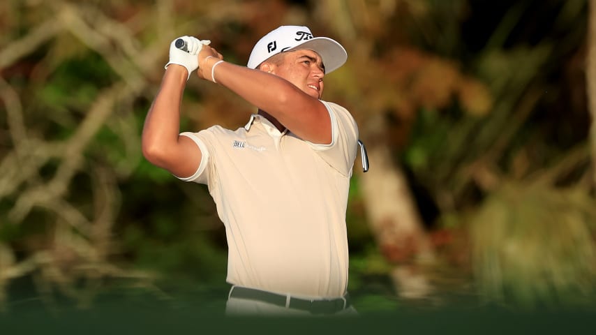 Garrick Higgo withdrew during the second round of THE PLAYERS Championship. (David Cannon/Getty Images)