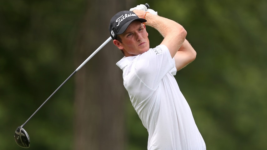 Charlie Danielson during the second round of the Korn Ferry Tour Nationwide Children's Hospital Championship in 2019. (Matt Sullivan/Getty Images)