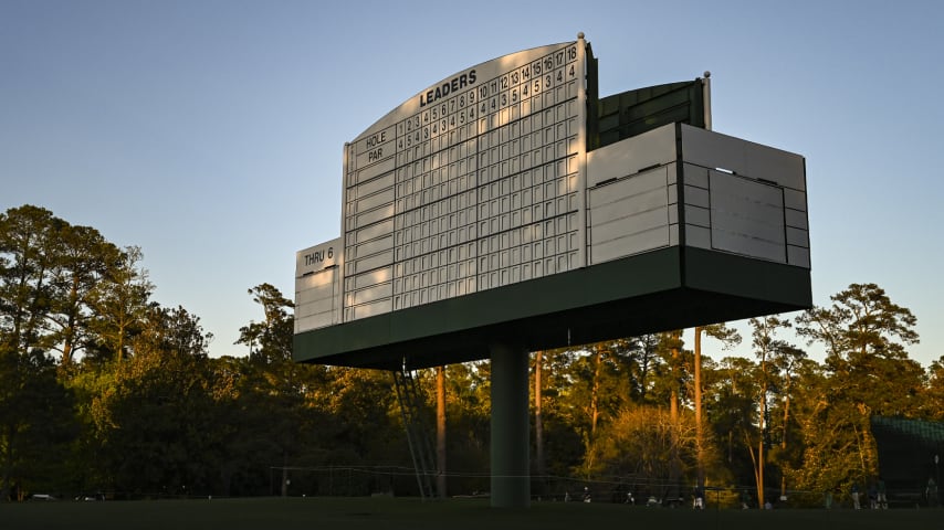 Patrons and players at Augusta National Golf Club will be affected by an annular eclipse that will darken the skies beginning at roughly 1:50 p.m. Monday. (Keyur Khamar/PGA TOUR)