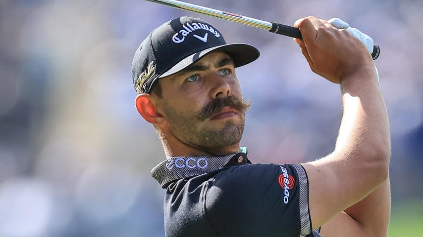 Erik van Rooyen showcases a unique style in both his game and facial hair. (David Cannon/Getty Images)
