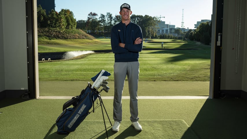 Towering success and expectations follow the 23-year-old amateur into his Masters debut. He’s determined to enjoy the moment.