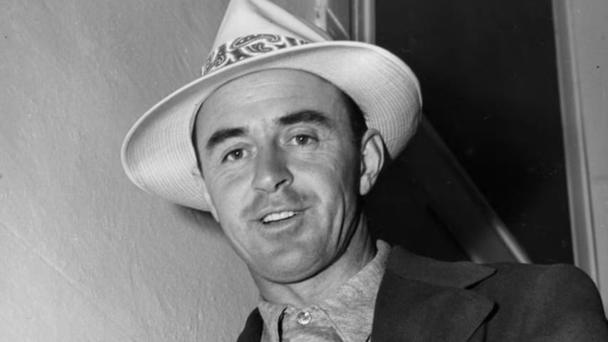 The 1949 Masters champion Sam Snead wearing his green jacket at Augusta National Golf Club. (Augusta National/Getty Images)