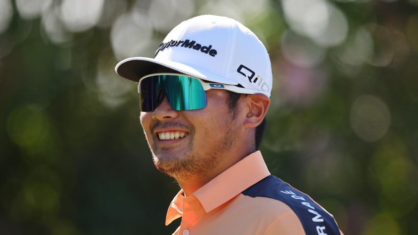 Ryo Hisatsune will be making his major championship debut at Augusta National. (Michael Reaves/Getty Images)