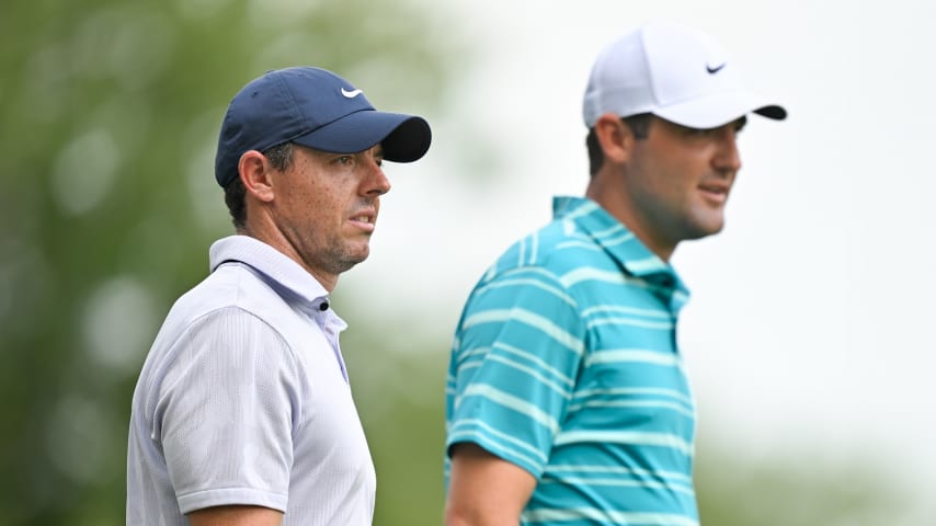 Rory McIlroy and Scottie Scheffler will be paired together during the first two rounds of the Masters. (Ben Jared/PGA TOUR)