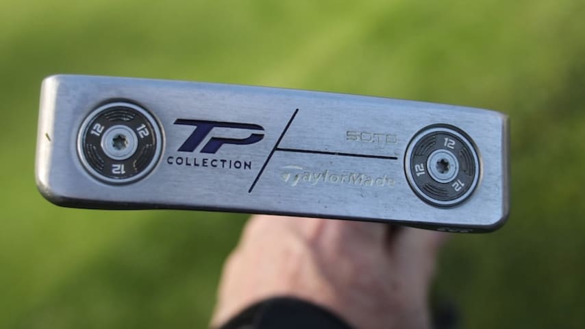 Morikawa's original TaylorMade TP Soto blade-style putter. (GolfWRX)
