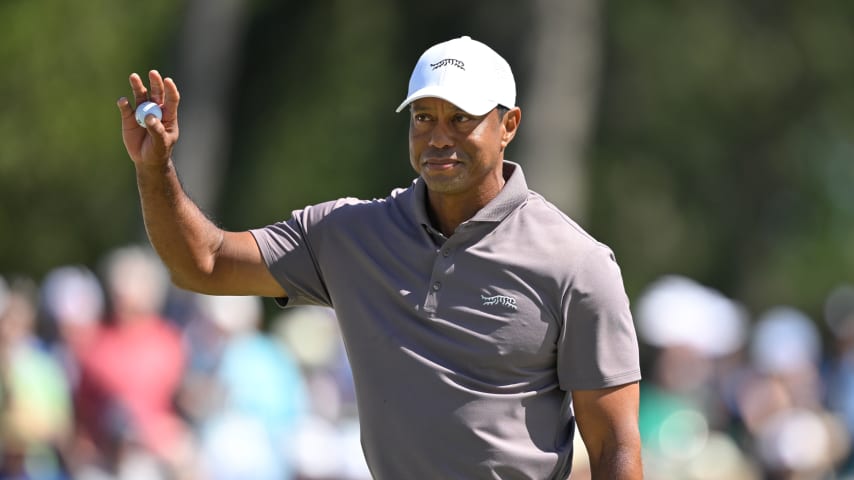 Tiger Woods during the second round of the 2024 Masters Tournament. (Ben Jared/PGA TOUR))