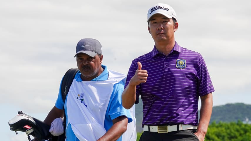 El brasileño Rodrigo Lee está haciendo su debut en PGA TOUR Americas, circuito en el que tiene estatus condicional esta temporada. (Gregory Villalobos/PGA TOUR)