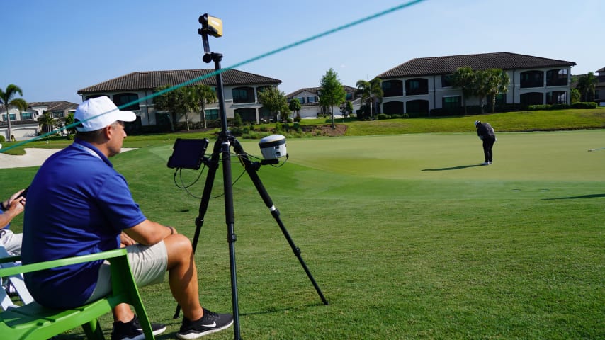 TOURCAST debuts on the Korn Ferry Tour at this week's LECOM Suncoast Classic. (Credit Kevin Prise)