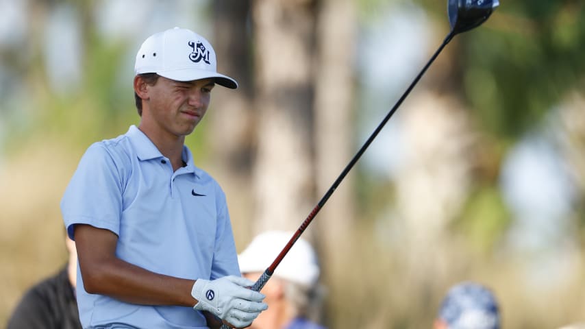 Miles Russell during the second round of the LECOM Suncoast Classic. (Douglas P. DeFelice/Getty Images)