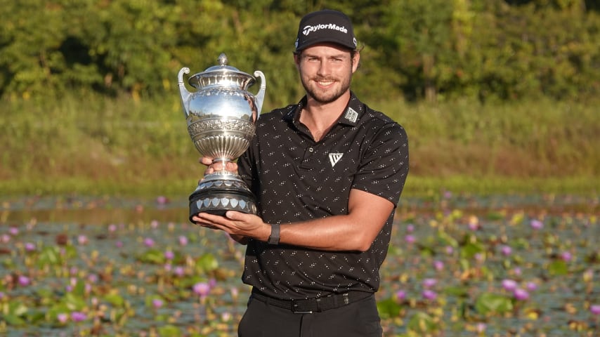 El título del ECP Brazil Open es el primero que logra Matt Anderson en su carrera como profesional. (Gregory Villalobos/PGA TOUR)