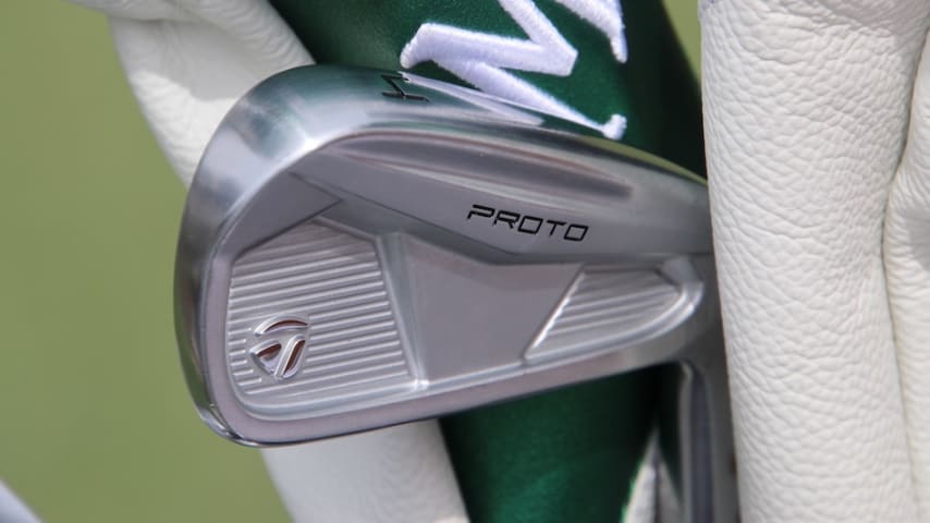 Collin Morikawa's TaylorMade "proto" 4-iron. (Courtesy GolfWRX)