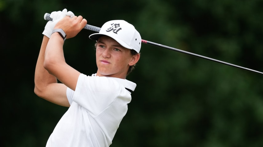 Miles Russell carded a 68 in his second-ever Korn Ferry Tour start Thursday at the Veritex Bank Championship. (Sam Hodde/Getty Images)