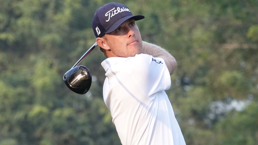 Sam Anderson took the lead in Round 2 of the Diners Club Peru Open. (Credit Gregory Villalobos)