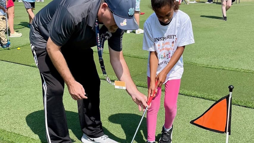 The SUCCESS Golf Program, a product of the “Be An Angel” Foundation, was created to help special-needs children develop and/or strengthen motor skills and muscle control by focusing on the game of golf. (Credit Doug Milne)