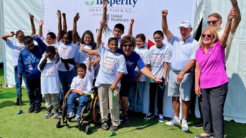 'Be An Angel' hosts putting challenge, clinic at Insperity Invitational for children with special needs