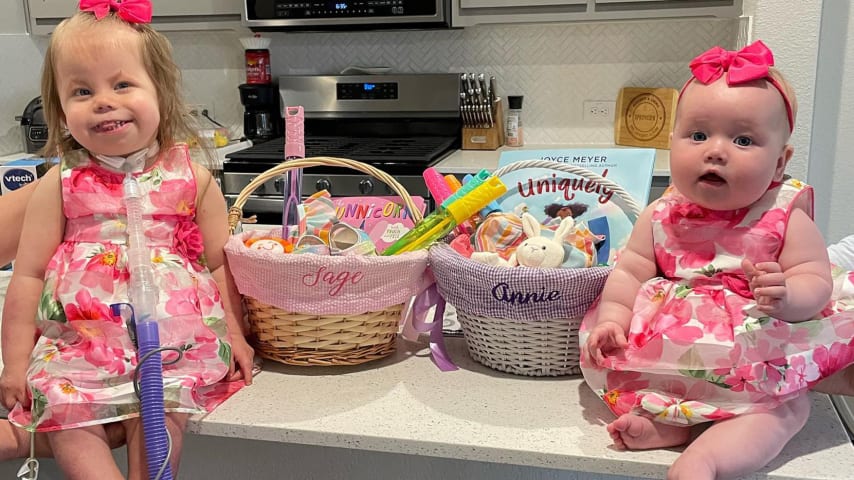 Hayden Springer's daughters Sage (left) and Emma (right).  (Credit Springer family)