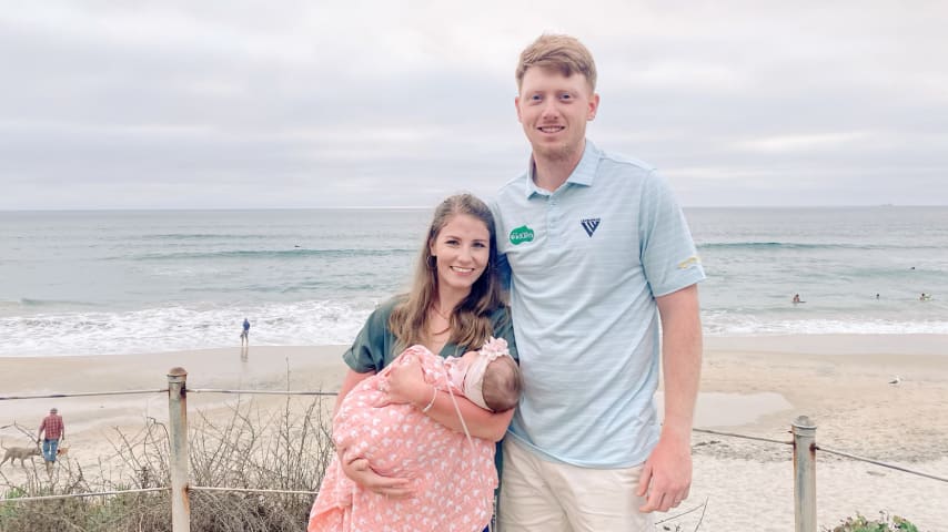 Hayden Springer with his wife Emma and their daughter Sage. (Courtesy Springer Family)