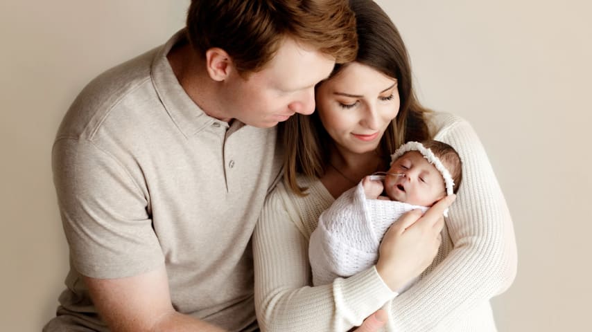 Hayden Springer with his wife Emma and their daughter Sage. (Courtesy Springer Family)