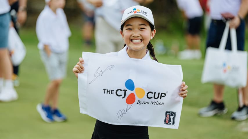 Bridge Kids, an initiative of title sponsor, CJ Group, recently enjoyed an afternoon with PGA TOUR players Ryan Palmer and Byeong Hun An ahead of THE CJ CUP Byron Nelson. (Photos courtesy Bridge Kids)