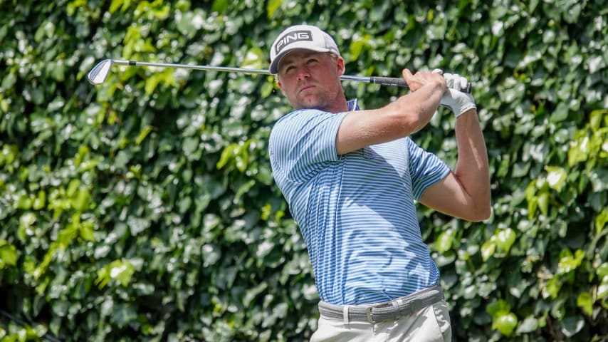 Thomas Longbella won the KIA Open at 16-under after weather caused play to be canceled on Sunday. (Gregory Villalobos/PGA TOUR)