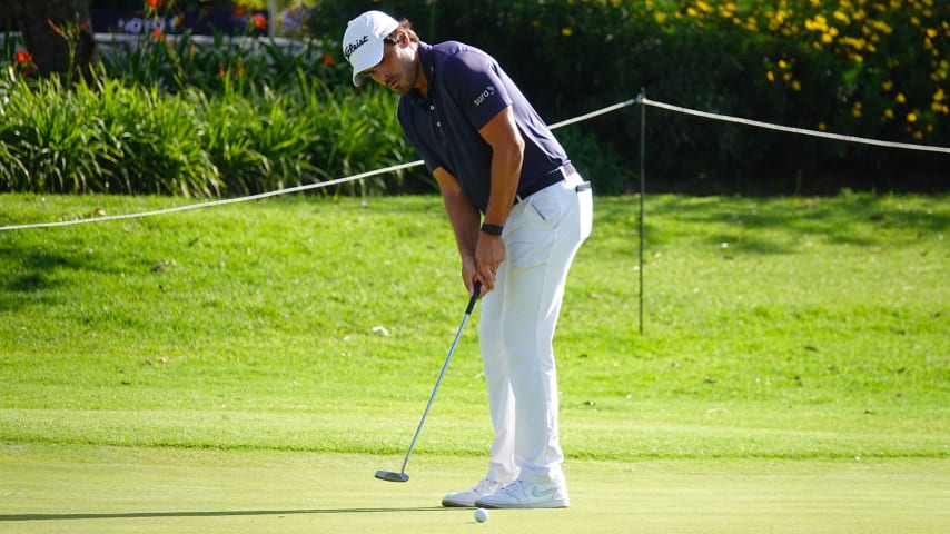 Making his PGA TOUR Americas debut via a sponsor exemption, Ricardo Celia of Colombia charged into the 30th spot in the Fortinet Cup standings. (Gregory Villalobos/PGA TOUR)