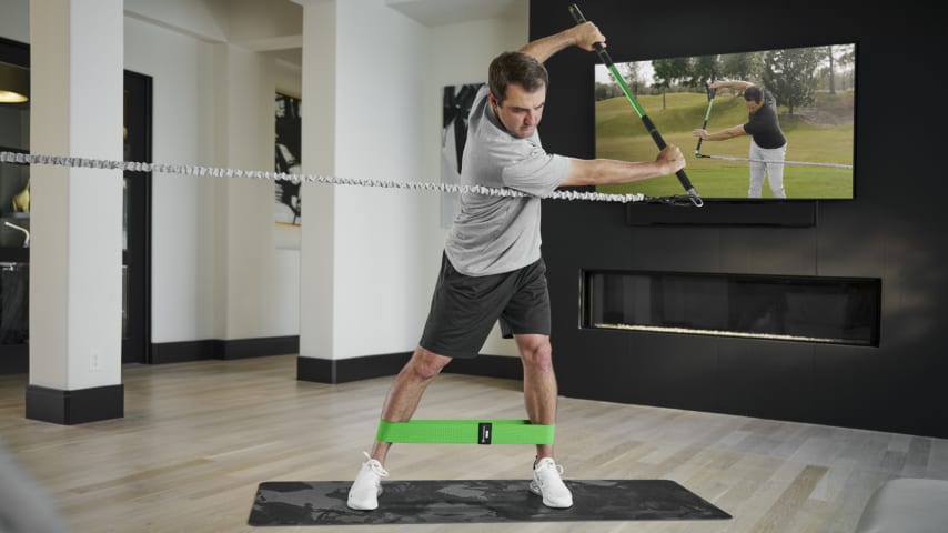 Scottie Scheffler’s increased stability and mobility makes it easier for him to reach the desired positions in his swing. (Photos courtesy GolfForever)