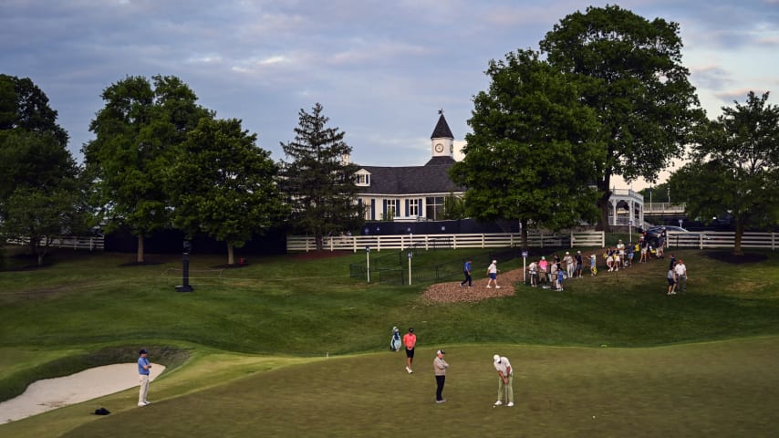 Round 2 of the 106th PGA Championship at Valhalla Golf Club has been suspended due to darkness. (Keyur Khamar/PGA TOUR)