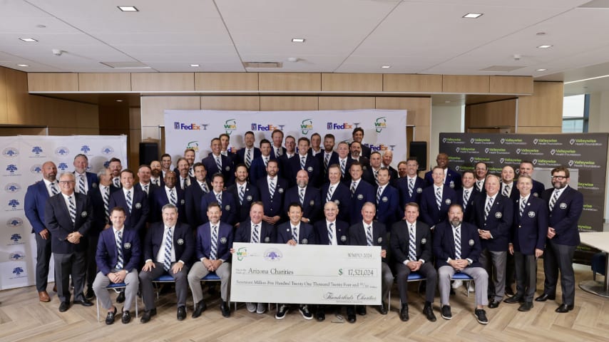 The Thunderbirds, hosts of the WM Phoenix Open presented by Taylor Morrison, announced the 2024 edition of “The People’s Open” raised a tournament record $17.5 million ($17,521,024) for Arizona charities. (Courtesy of WM Phoenix Open)