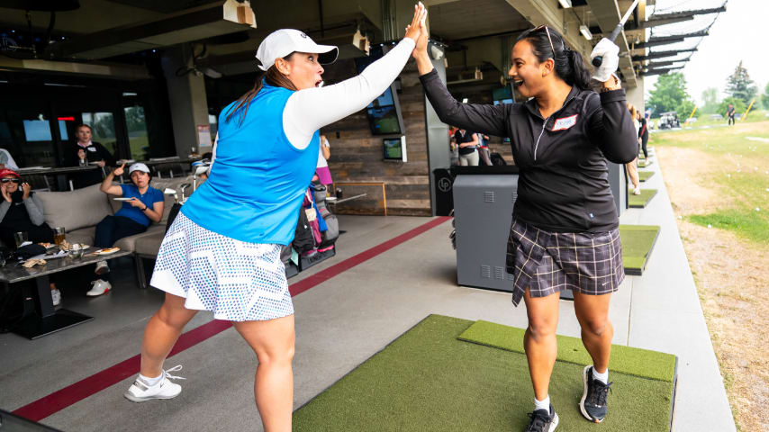 Highlights from Golf Canada’s Women in Sport Networking Social at Launchpad Heritage Point in Calgary.  (Dave Holland/Golf Canada).