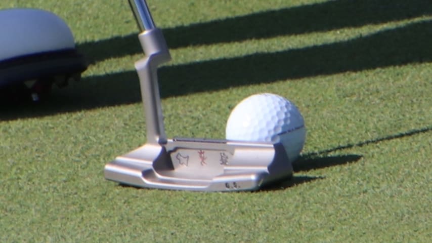 Gordon Sargent's custom Scotty Cameron blade putter that Justin Thomas modeled his new flatstick after. (GolfWRX)