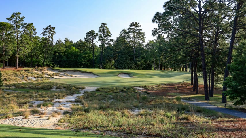A view of the ninth hole at Pinehurst No. 2. (David Cannon/Getty Images)