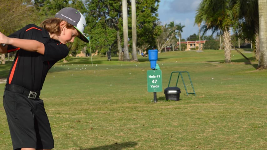 Luke Clanton grew up practicing at the Country Club of Miami. (Courtesy Luke Clanton)