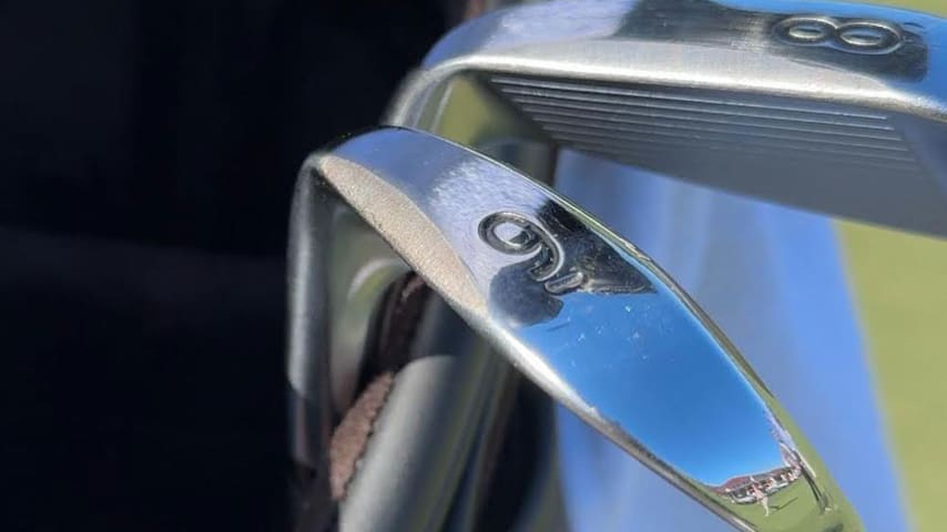 A look at Patrick Cantlay's Titleist 718 AP2. (GolfWRX)