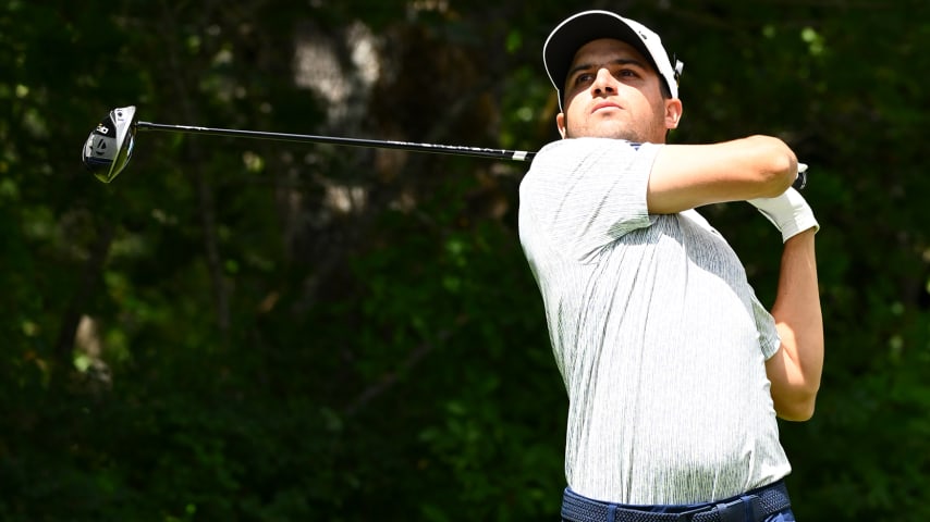 La tarjeta de 7-bajo par 63, sin bogeys, de Mateo Fernández de Oliveira fue la mejor de la ronda final en Victoria y lo impulsó al segundo lugar en solitario. (Jennifer Perez/PGA TOUR)