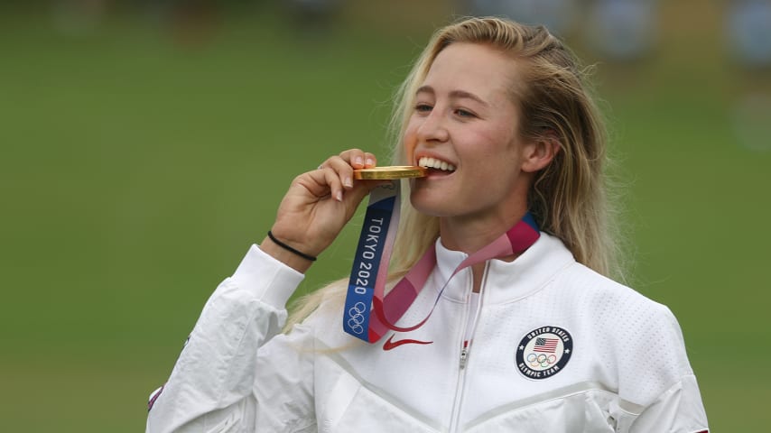 Nelly Korda highlights Team United States at the 2024 Paris Olympic Games. (Mike Ehrmann/Getty Images)